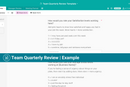 Team Quarterly Review Template & Training | Airtable
