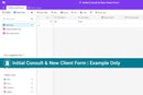 Initial Consult & New Client Form | Airtable Template & Training