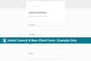 Initial Consult & New Client Form | Airtable Template & Training