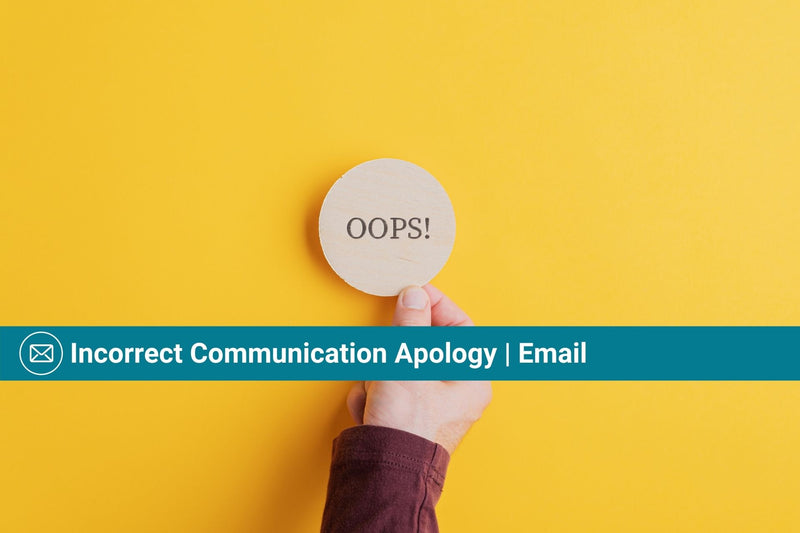 The Savvy Bookkeeper | Incorrect Communication Apology | Email Template