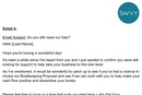 Initial Call Follow Up | Email Template